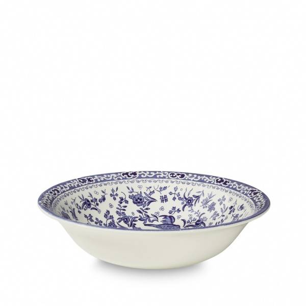 Blue regal peacock pudding / soup bowl